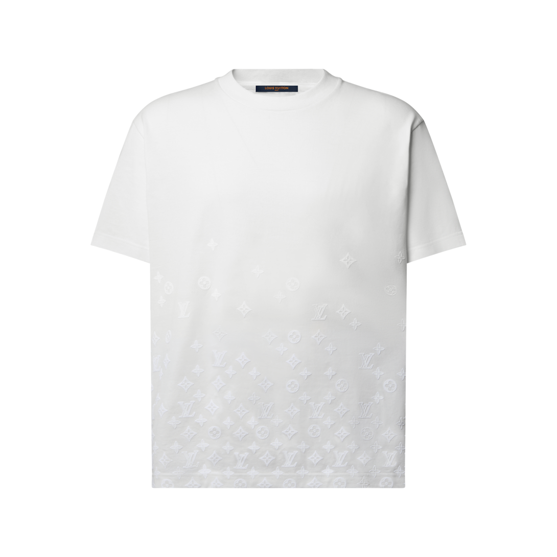フロックプリント モノグラム グラデーション Tシャツ ｜ルイ